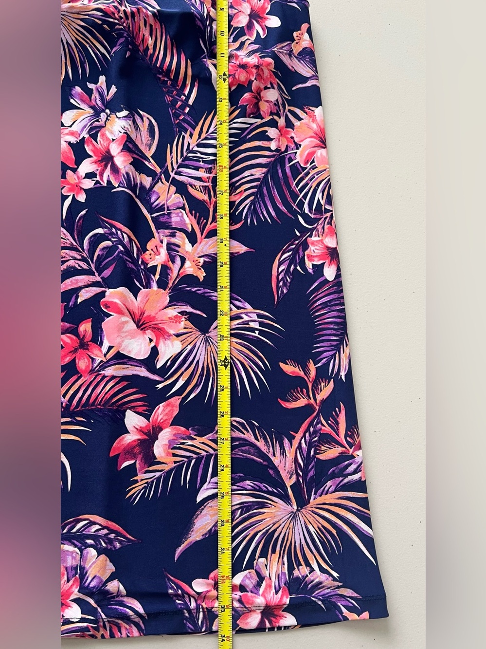 Tori Richard Tropical Floral Dress XS Racerback Blue Pink Shift - Picture 7 of 11